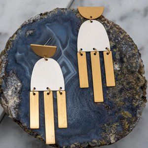 Geo Chandelier Earrings